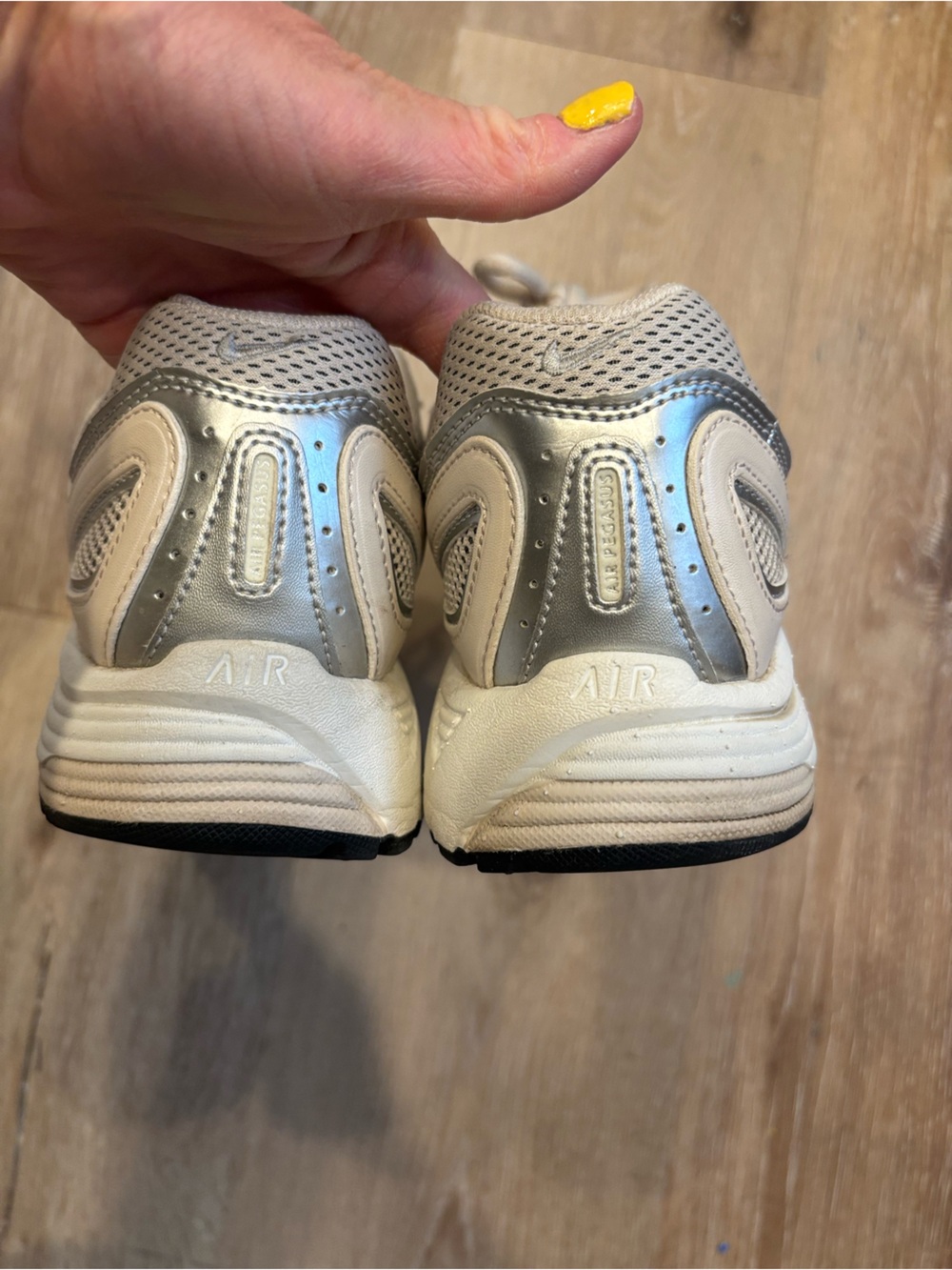 Women’s Silver/Beige Running Shoes - Picture 5 of 10